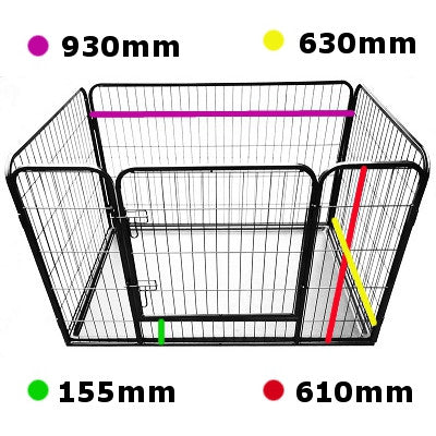 PawGear Heavy Duty Dog Pen Cage Crate Puppy Enclosure Whelping with Pl