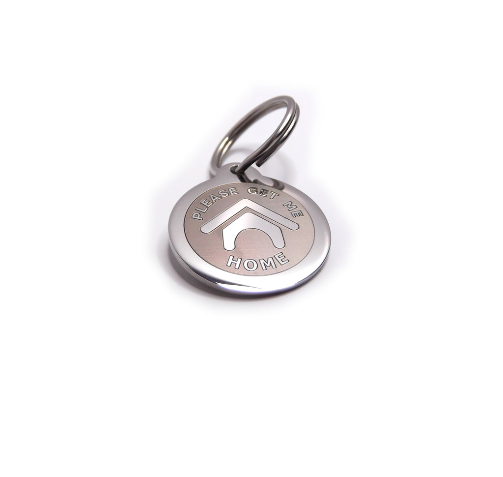 Personalized 16mm Stainless Steel Circle Tag Stainless Steel