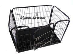 PawGear Heavy Duty Dog Pen Cage Crate Puppy Enclosure Whelping with Plastic Tray